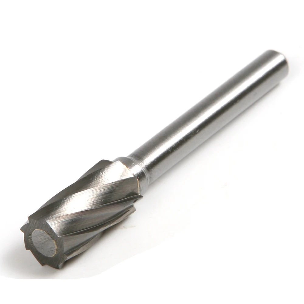 Cone-Shaped Cutters with 1//8 inch Shank and 4mm Head Size for Grinder bits Carbide burs Rotary Cutters Single-Cut
