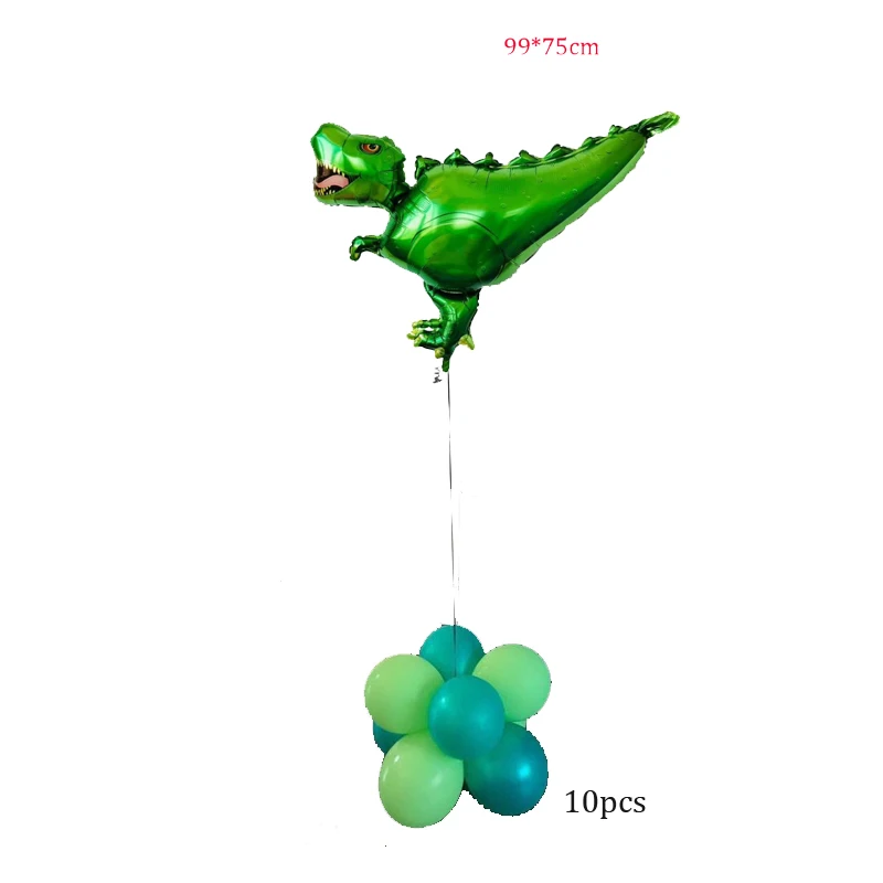 11 шт. фольгированные шары в виде динозавра Большой дракон гелиевые шары мир Юрского периода животные шары в виде динозавра вечерние принадлежности праздничные украшения