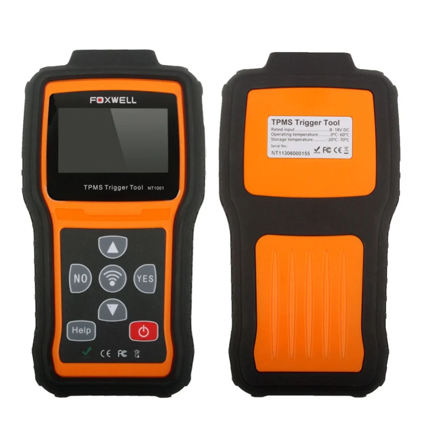 FOXWELL NT1001 TPMS триггер инструмент декодирования шин сенсор ID режим проверки РЧ-ключ FOB система контроля давления в шинах тестер сброса обнаружения