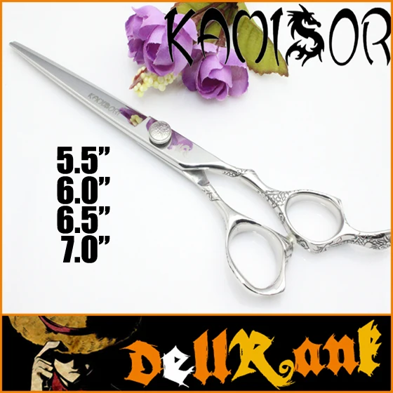 Hot Shears "KAMISORI" Japan Professional Barber Shop Scissors 440C Steel High Quality