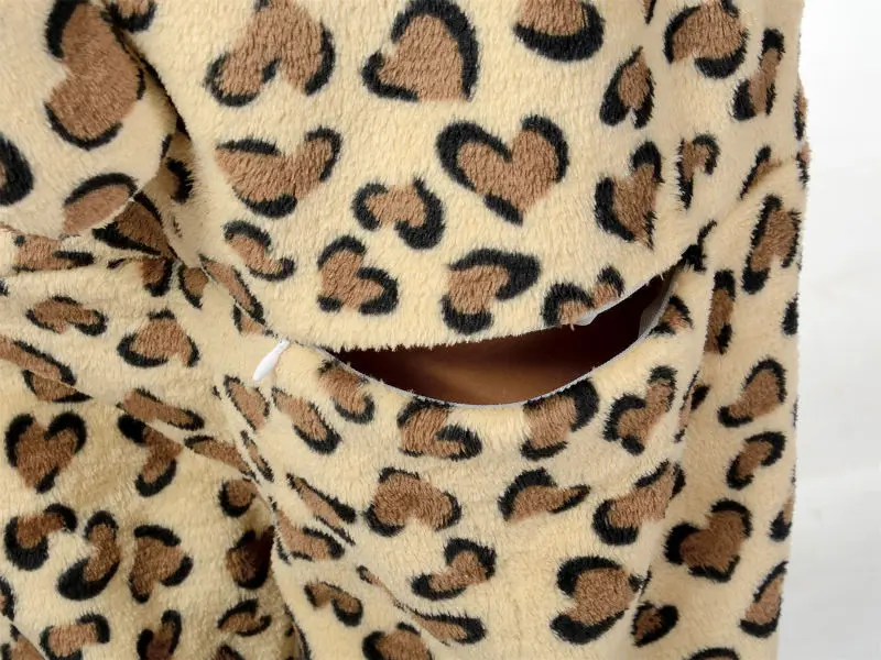 Мужские Женские мультфильм Leopard взрослых животных Комбинезоны onsie пижамы Комбинезоны для женщин c355 S/M/L/XL/ XL