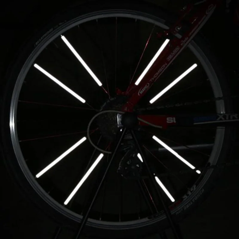 72 шт. DIY велосипед Светоотражающие палочки колесо горного велосипеда обода безопасности мегафон трубка для езды ASD88