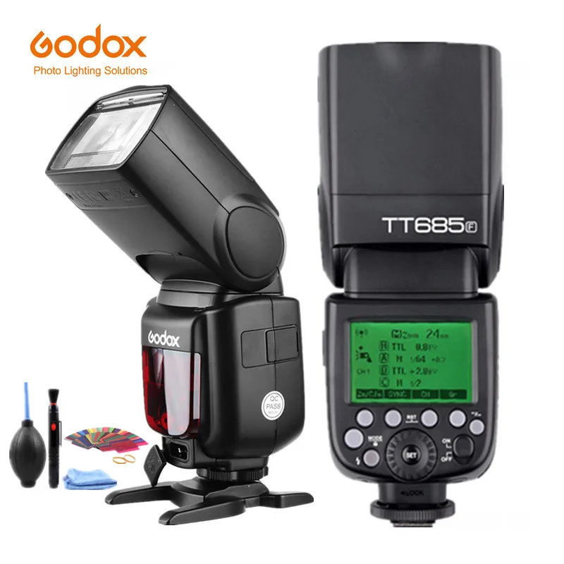 GODOX TT685F GN60 2,4G HSS 1/8000s Беспроводной ttl вспышка светильник Speedlite X1T-F передатчик XPro-F триггер для камер Fuji Fujifilm - Цвет: 1xTT685F