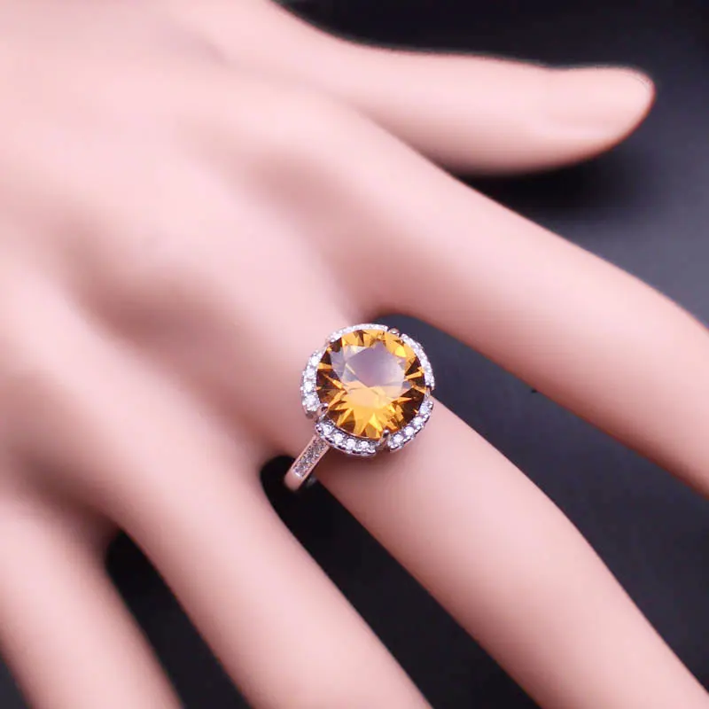 CSJ кольцо с круглой огранкой из зултанита, Стерлинговое Серебро 925 пробы, сотворенное из сультанита, с изменением цвета, хорошее ювелирное изделие для женщин, свадебные, Помолвочные, вечерние, подарок