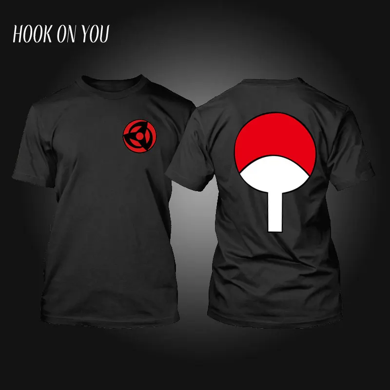 Футболка с Наруто аниме футболка Akatsuki Kakashi Gaara Hokage Uchiha Itachi сасуке шариган Мужская