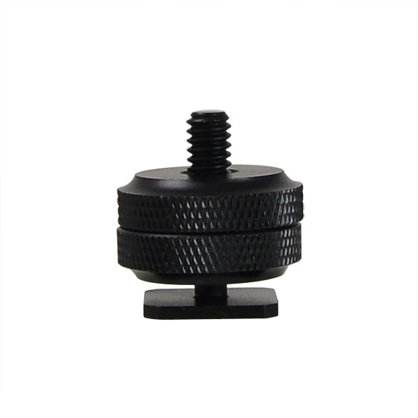 

1/4 Inch Two Nut Mount Adapter For Tripod Screw And DSLR Camera Flash free shipping hot sale