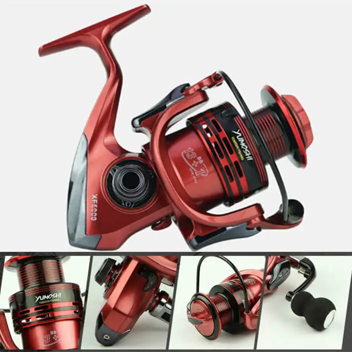 Linha de Carretel de Pesca Vara de Isca Roda de Carga do Mar de Gelo do Lago de Barco l - r Mão Gapless Fiação Fundição Corrico 14bb 1000-7000 5.5: 1 4.7: 5 Carretilhas de pesca