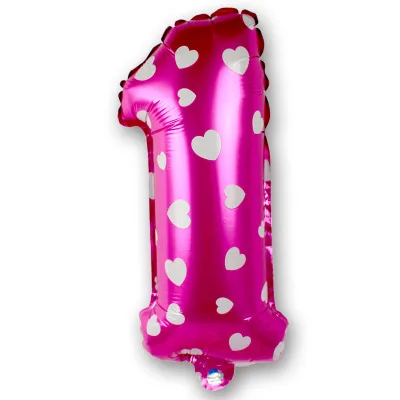 30 см большой розовый шар из алюминиевой фольги с цифрами Сделай Сам воздушные шары с цифрами на заказ вечерние воздушные шары на день рождения - Цвет: 1
