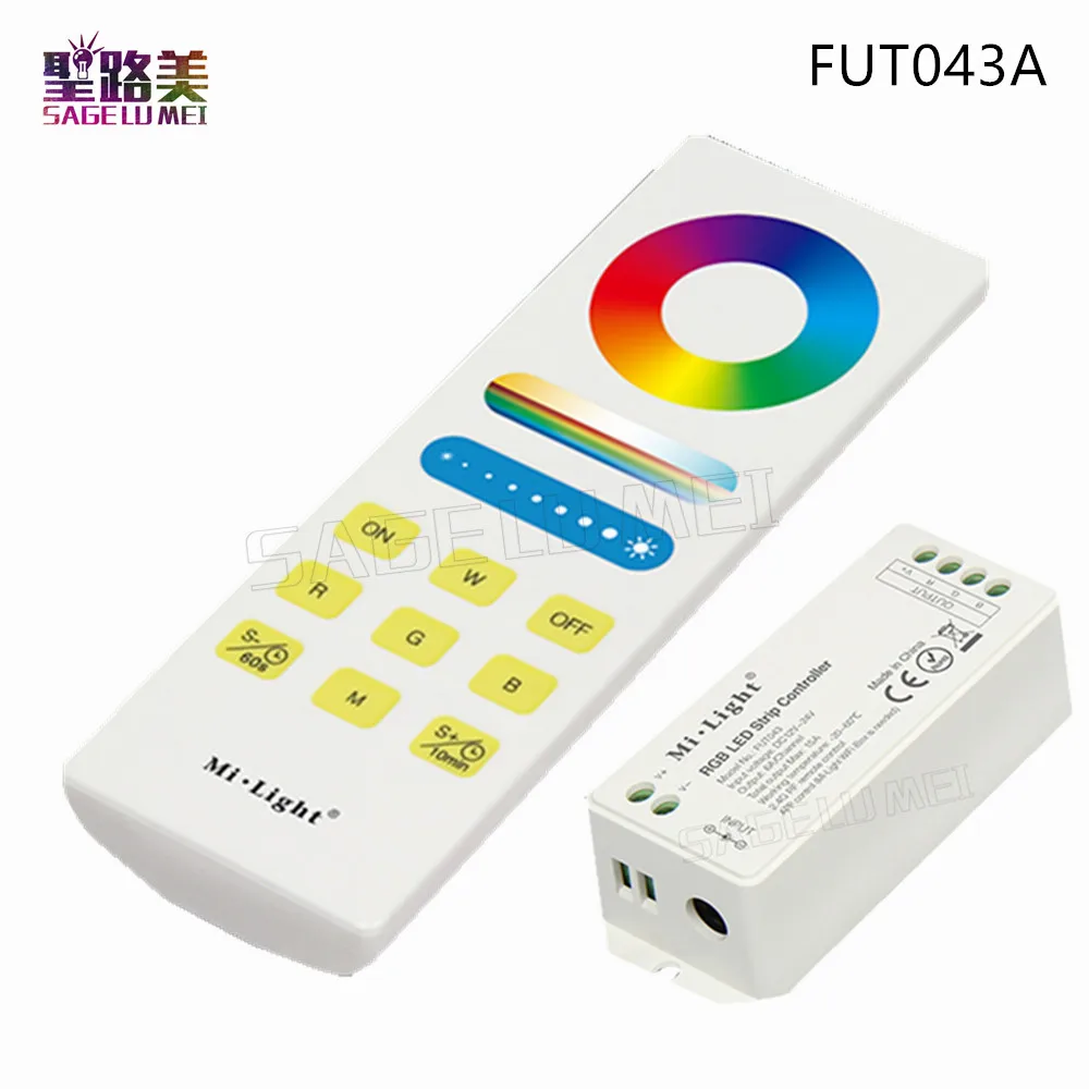 Mi. Светильник FUT043 RGB LED контроллер полосы DC12V ~ 24 В 2 4G беспроводная WIFI умная панель