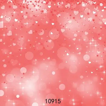 

Valentine's day sparkly pink Love Heart bokeh photo studio background Vinyl cloth High quality Computer print wall backdrops