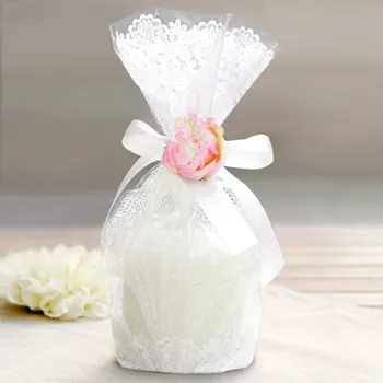 

50pcs White Lace Flower Pattern Cookie Bags Cellophane Wedding Party Favour Sweet Biscuit Cupcake Gift Bags QLY9635