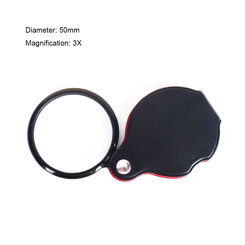 AOMEKIE 3X Handheld Magnifier 5cm Optical Magnifying Glass for Reading
