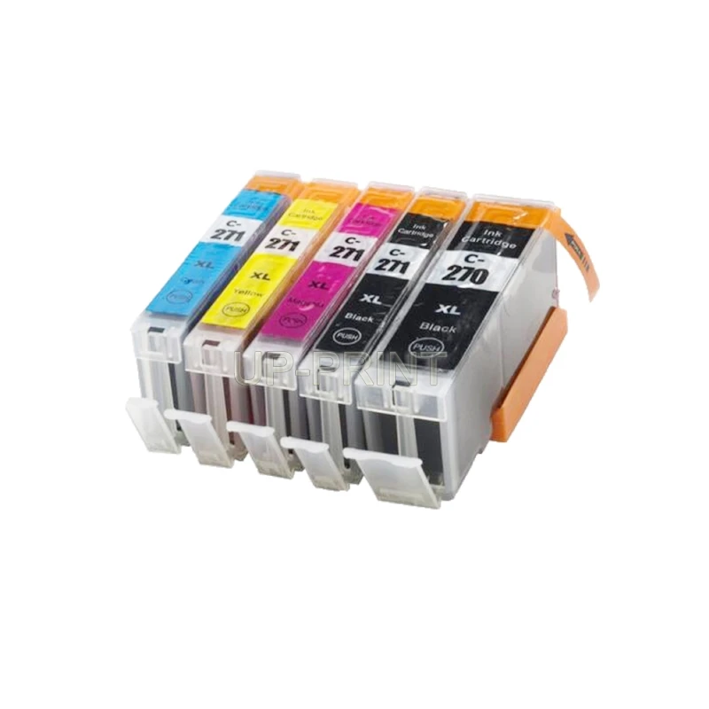 UP 5PCS PGI 270XL CLI 271XL compatible ink cartridge for Canon PIXMA MG 6821 MG 6822 TS 6020 TS