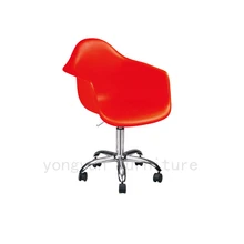 Минималистический современный дизайн пластик и сталь поворотный Офисный Компьютерный стул с 5 колесами модный подъемный стул дизайнерский стул для отдыха