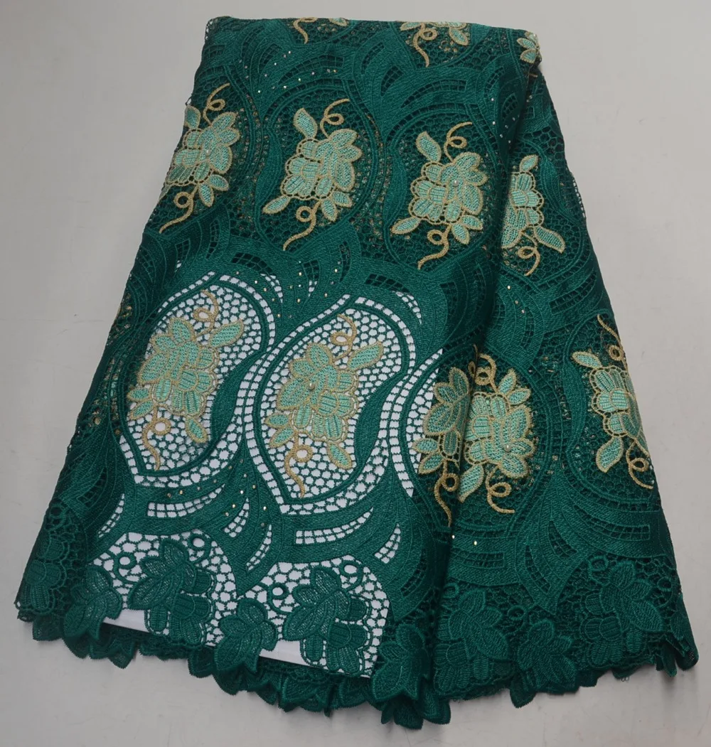 

Nigerian lace Fabric 2019 African Cord Lace High Quality Nigerian Guipure Cord Lace Fabric For Wedding Dress