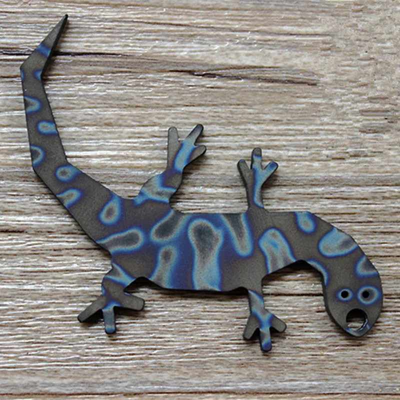 

Titanium Outdoor Portable Defense Tool Lizard Shape EDC Self-defense Defense Ring Key Pendant Bottle Opener Tactical Equipment