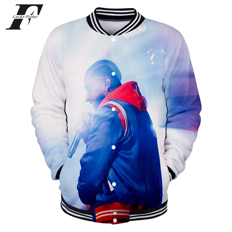 

nipsey hussle 3D Baseball jacket bomer jacket men uniform pattern Suitable hit hop Baseball uniform Female Fans Clothes