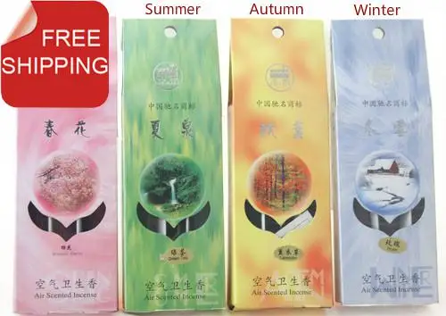Ароматические палочки китайские травы 4 seasons aroma.Sakura зеленый чай лаванда
