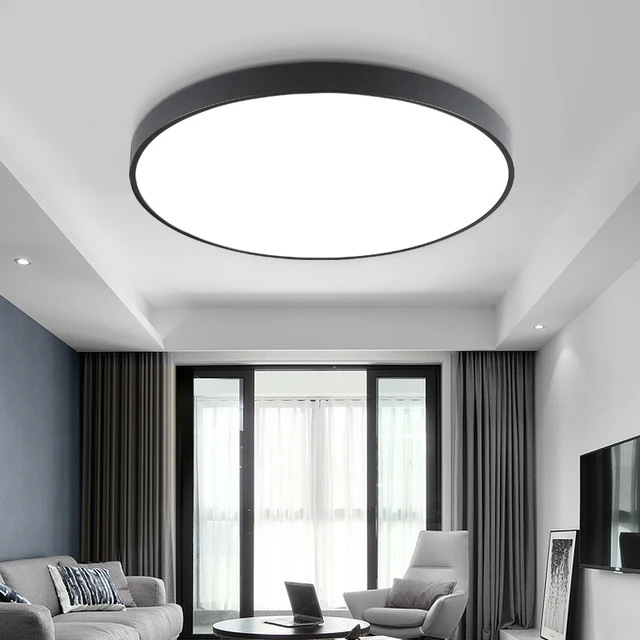 Best Offers Lustres De Sala 2018 Special Offer Sale Ce Abajur Ultra-thin Led Ceiling Lighting Lamps For The Living Room For Modern High 6cm