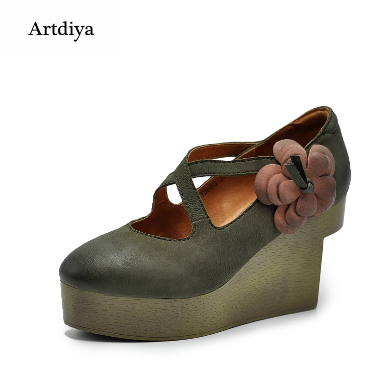 platform shoes with flowers