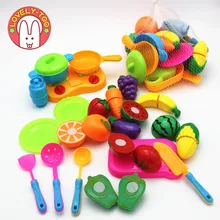 Lovely Too 22 pcs Kid’s Kitchen Food Fruit Vegetable Pans Cutting Toys Pretend Play Educational Cooking Eating Cosplay Safety