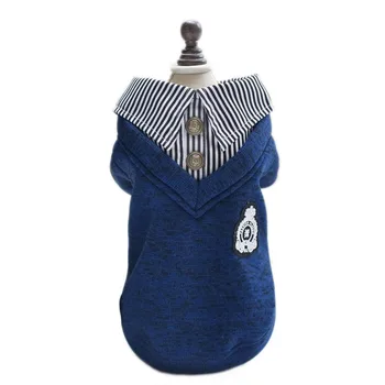 

Warm Small Dog Clothes Pet Puppy Dog Sweater Lapel Design Hoodies Clothing for Dogs and Cats in Autumn and Winter S M L XL 2XL