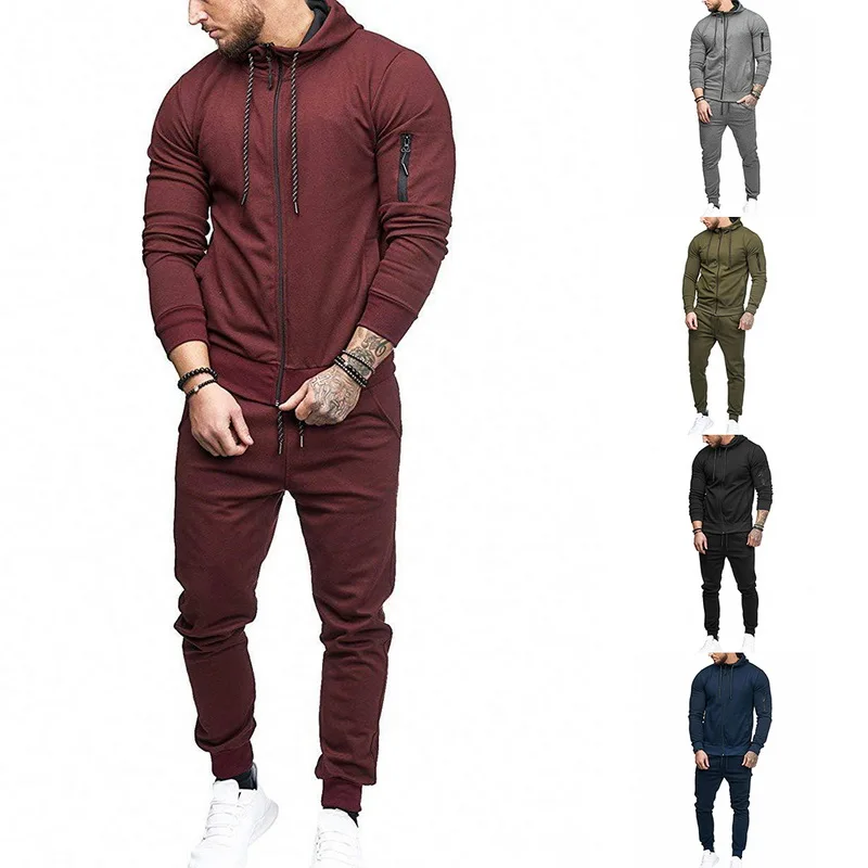 

Hot Mens Sportswear Running Suits Men Training & Exercise Sets Training Suits 2Pcs Workout Tracksuit Fitness Tights Gym Clothing
