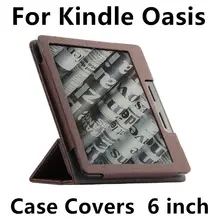 Case para oasis pu protectora nuevo 2016 lector de libros electrónicos kindle casos de manga protector de la cubierta elegante de cuero para amazon kindle oasis 6»