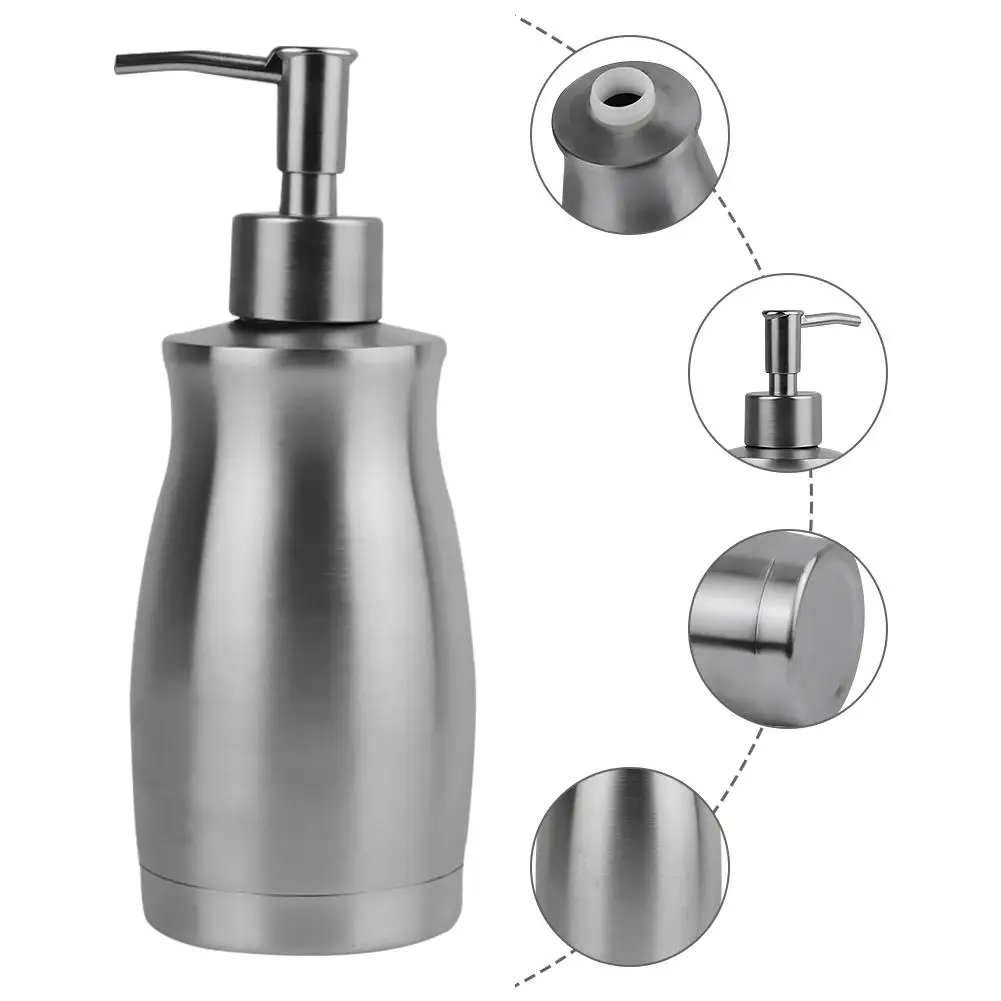 1PC Euro Simple Fashion Stainless Steel Lotion Bottle With Hand Pump Modern Bath Accessories Liquid Soap Dispenser Set 1PC Euro Simple Fashion Stainless Steel Lotion Bottle With Hand Pump Modern Bath Accessories Liquid Soap Dispenser Set