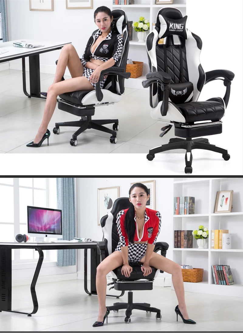 Компьютерный игровой регулируемый по высоте стул gamert домашний офисный стул интернет-стул офисный стул бесплатно на русский
