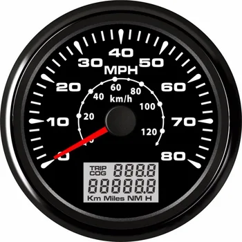 

New Arrival 0-80MPH GPS Speedometer Gauges 85mm Speed Mileometers 130km/h Waterproof Dustproof Speed Charts 8 Color Backlight