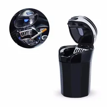 2-в-1 пепельница для автомобиля с синий светодиодный светильник платной сигареты светильник er Съемный контейнер многоцелевой для хранения мусора