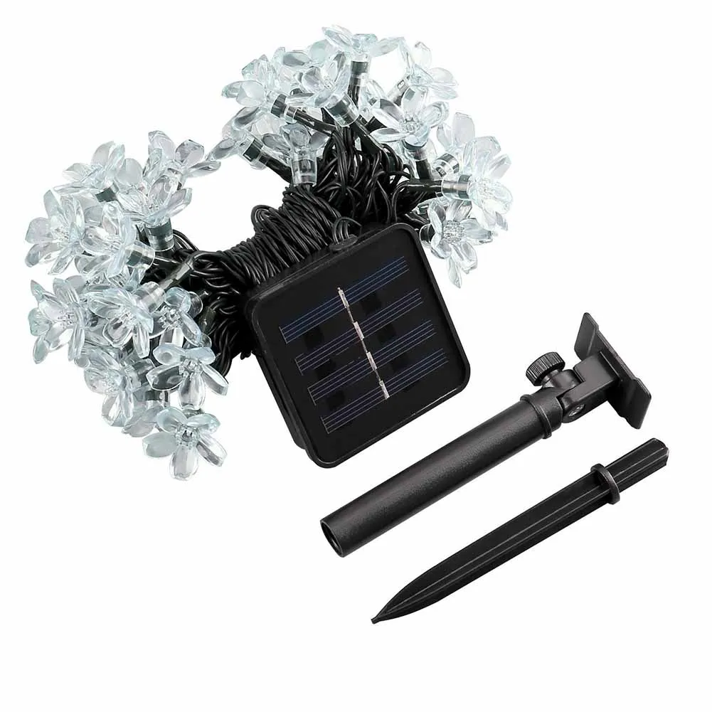 

Solar Power String Lights 50 LED Peach Blossom Decorative Garden Lawn Patio Trees Wedding Party LB88