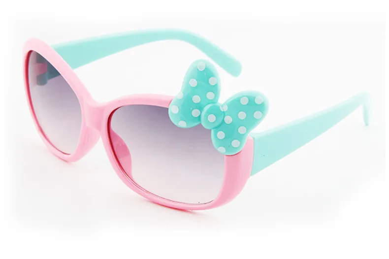 Детские солнцезащитные очки «кошачий глаз» для мальчиков и девочек, новинка года, высококачественные модные брендовые Детские очки с бантом, цветные детские очки UV400