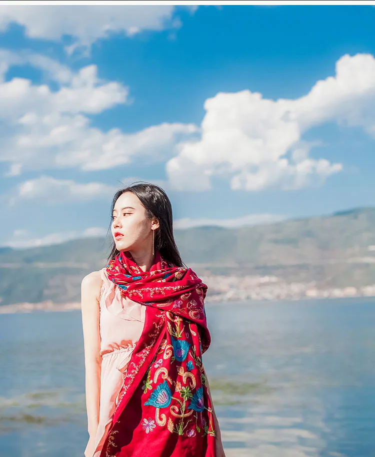 

Luxury brand scarf women 2017,embroidery flower scarf,pashmina shawls,pashmina cashmere,winter women cape,shawls and scarves