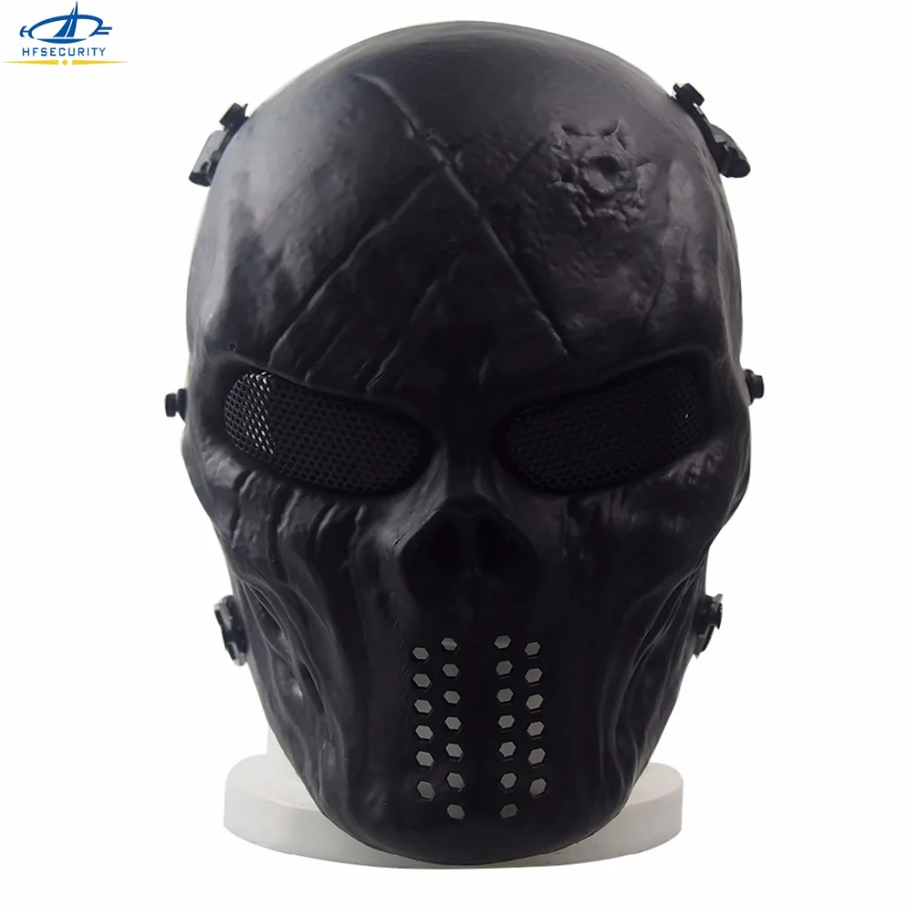 

HFSECURITY CS Game Outdoor Protect Self Defense Ghost Camouflage Tactical Eye Protect Full Face Airsoft Skull Mask