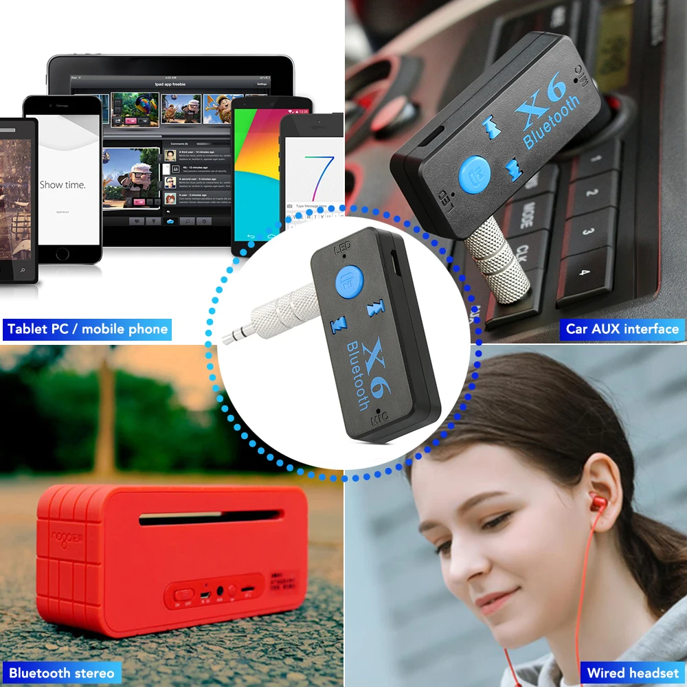 Универсальный аудио беспроводной Bluetooth ресивер для Peugeot 307 308 407 Nissan Juke X Trail Hyundai Ix35