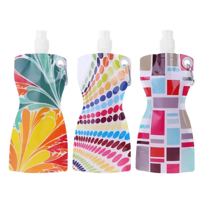 

Portable 500mL Foldable Water Bottle Bag Ultralight Outdoor Sports Hiking Camping Water Bag Supplies Outdooor Accessories