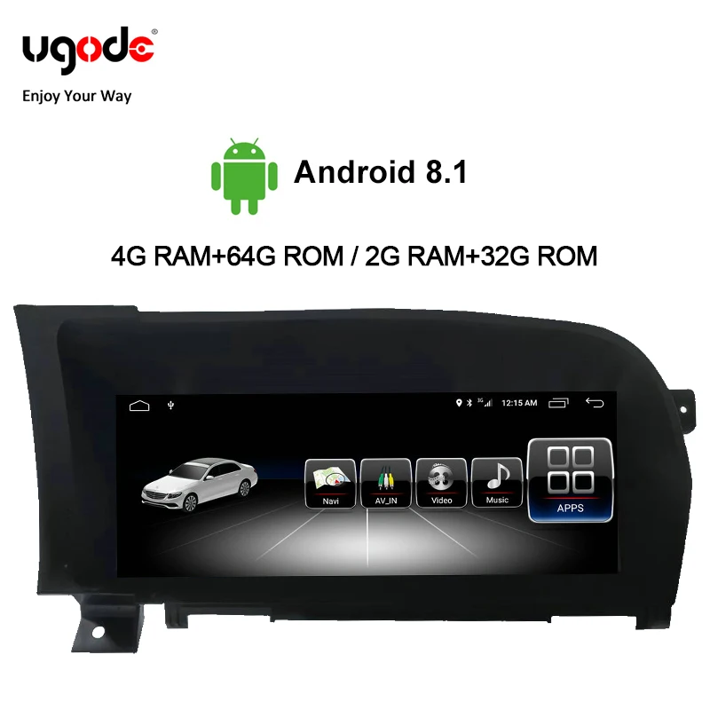 Ugode Car Multimedia Player Benz S Class 10.25 Inches Radio Screen Monitor S Class 2-Door Coupe For Mercedes Benz S Class W221