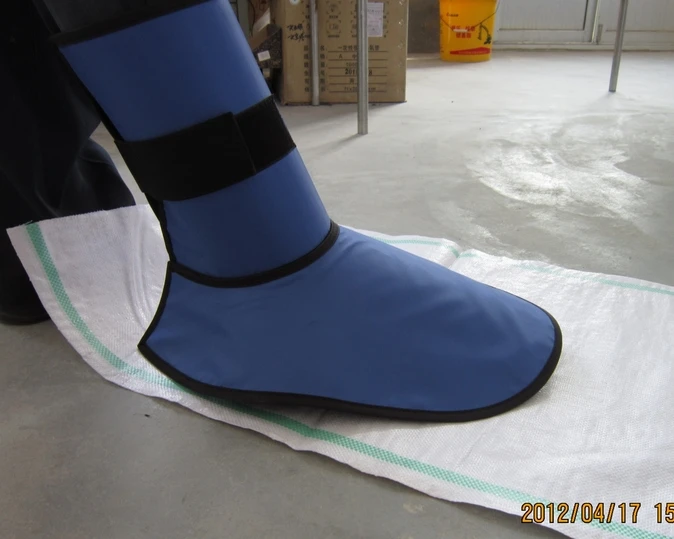 Vente X ray protection rayonnement bottes couverture, 0.5 0.5mmpb de protection couvre chaussures. pied de protection.
