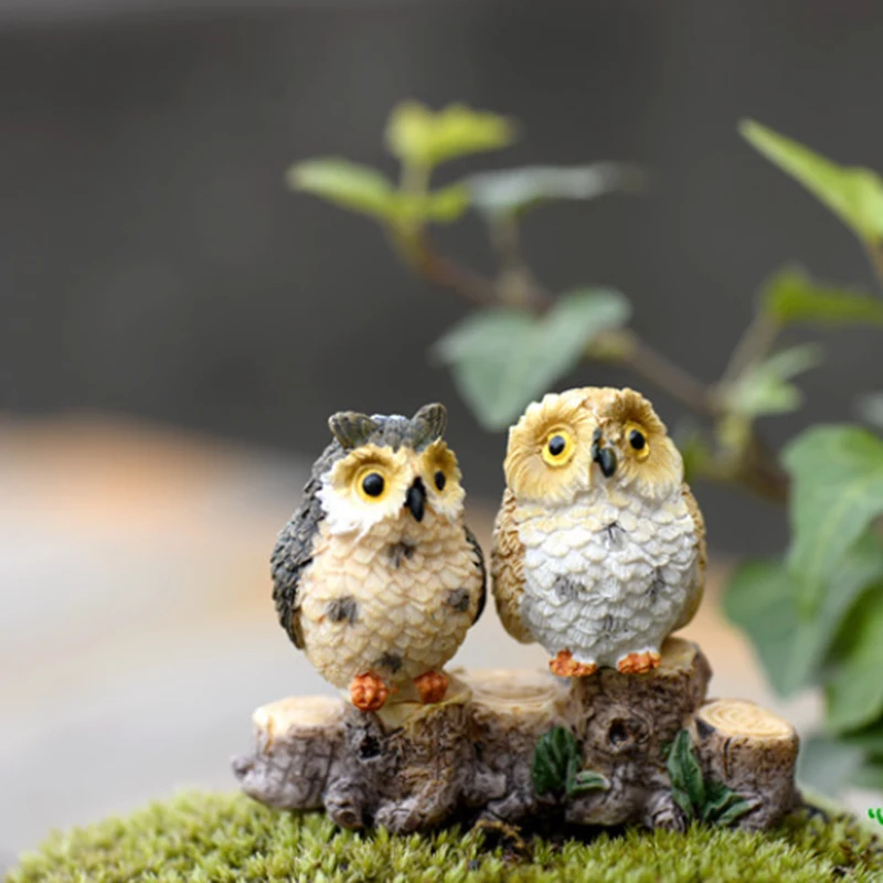 

Very similar Owl microlandscape Decorating kids birthday party gifts DIY bonsai