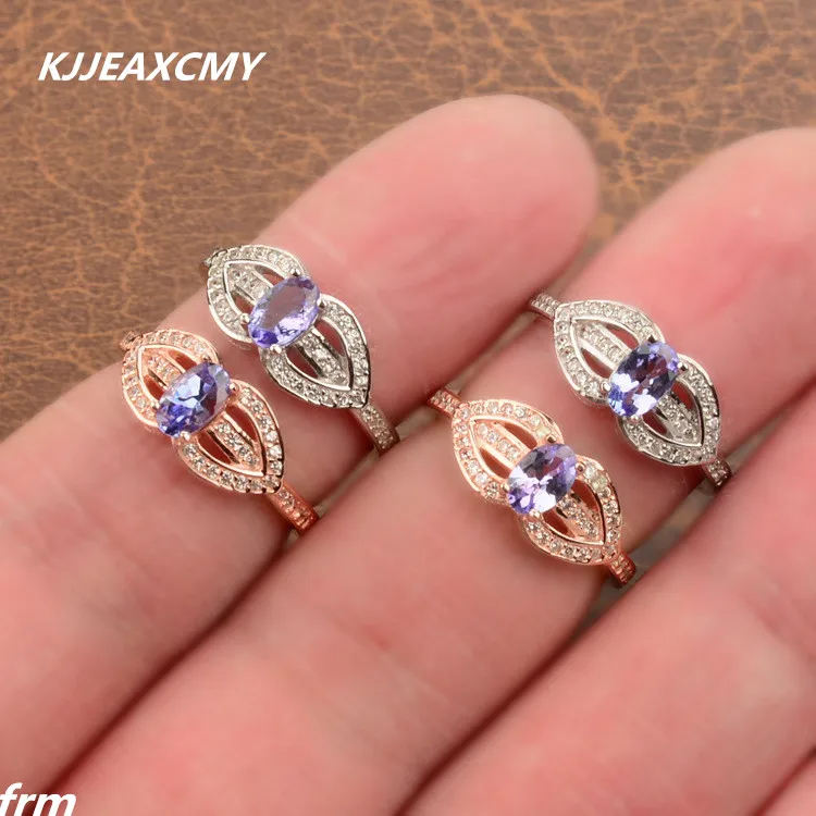 Кольцо KJJEAXCMY из стерлингового серебра 925 пробы инкрустированное натуральным