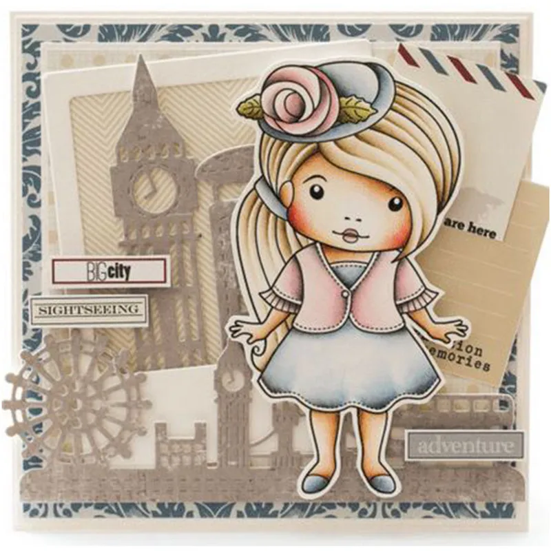

Naifumodo 1 Pcs/lot Metal Cutting Dies Scrapbooking for Card Making DIY Embossing Cuts New Craft Die Telephone Booth