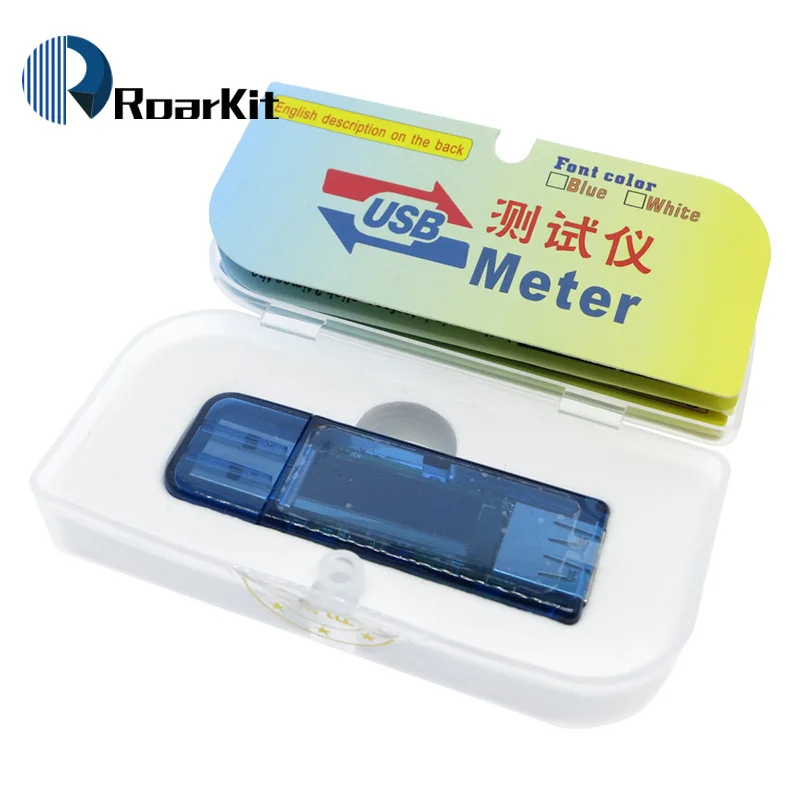 

High Precision version White 4 bit color OLED USB detector voltmeter ammeter power capacity tester meter voltage current mobile