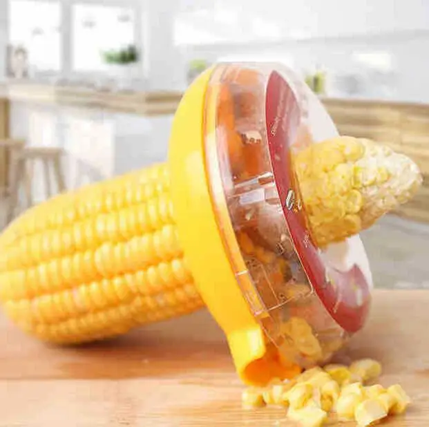 

Kitchen Novelty Fresh Corn Stripper Sweet Corn Threshing Device Easy Peel One Step Corn Kerneler Peeler Corn Stripping Device