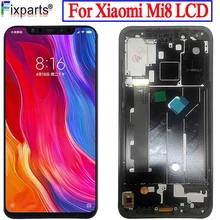 TFT LCD Screen For Xiaomi Mi 8 LCD MI 8 Display Digitizer Assembly Touch Screen Replacement 6.21 For Xiaomi Mi8 LCD Mi 8 LCD 2 8 inches tft lcd touch screen shield expansion board