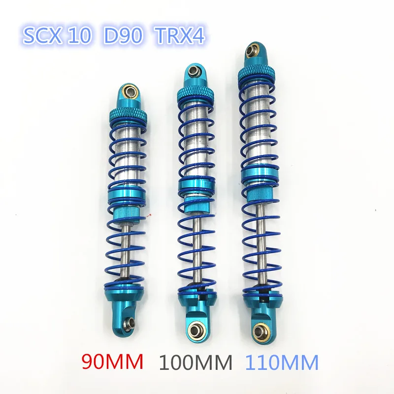 

2PCS Oil Adjustable 90mm 100mm 110mm Metal Shock Absorber for 1/10 RC Crawler Axial SCX10 90046 TRX4 RR10 D90