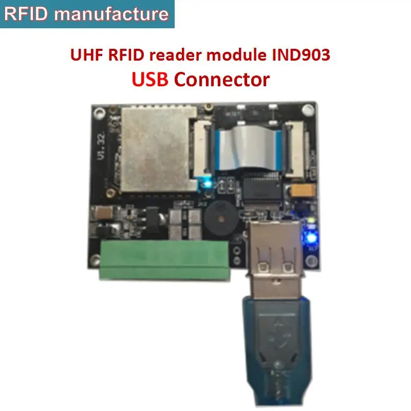 UHF RFID PR9200 чип usb uhf rfid модуль работает с 0 12dbi антенна обеспечивает английский SDK