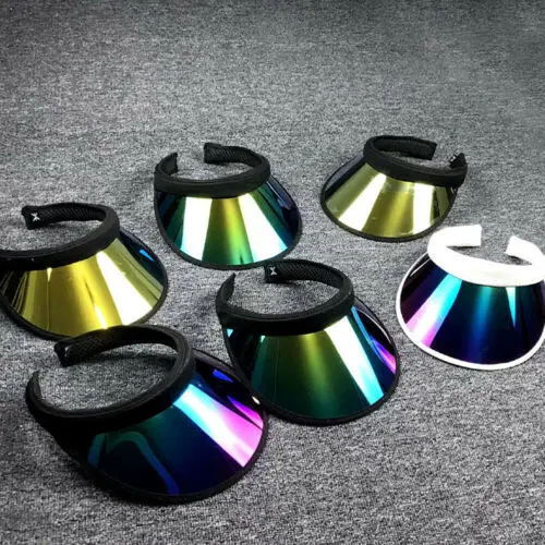 

HIRIGIN 1Pc Summer Casual Men Women Neon Hat Sun Visor Golf Sport Tennis Headband Cap