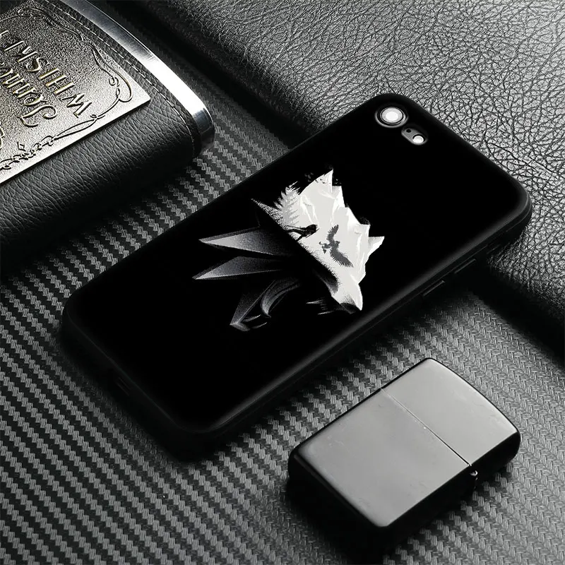 

The witcher 3 wild hunt wolf Tpu coque Soft Silicone Phone Case Cover Shell For Apple iPhone 5 5s Se 6 6s 7 8 Plus X XR XS MAX